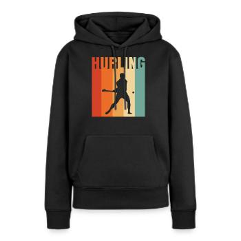 Schleudern - Frauen Premium Bio Hoodie - Schwarz - Vorne - Julia (174cm)