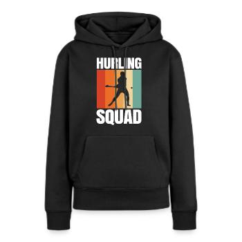 Schleudern Hurling - Frauen Premium Bio Hoodie - Schwarz - Vorne - Julia (174cm)