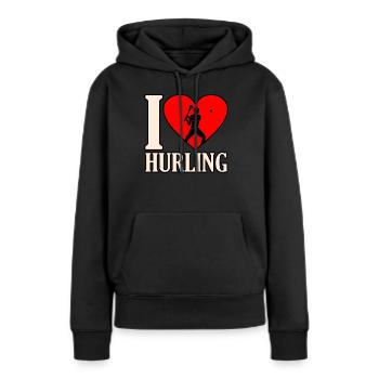 Ich Liebe Schleudern - Frauen Premium Bio Hoodie - Schwarz - Vorne - Julia (174cm)