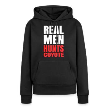 Coyote Hunting Coyote Jagen Geschenk - Frauen Premium Bio Hoodie - Schwarz - Vorne - Julia (174cm)