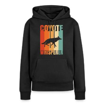Coyote Hunting Coyote Jagen Geschenk - Frauen Premium Bio Hoodie - Schwarz - Vorne - Julia (174cm)