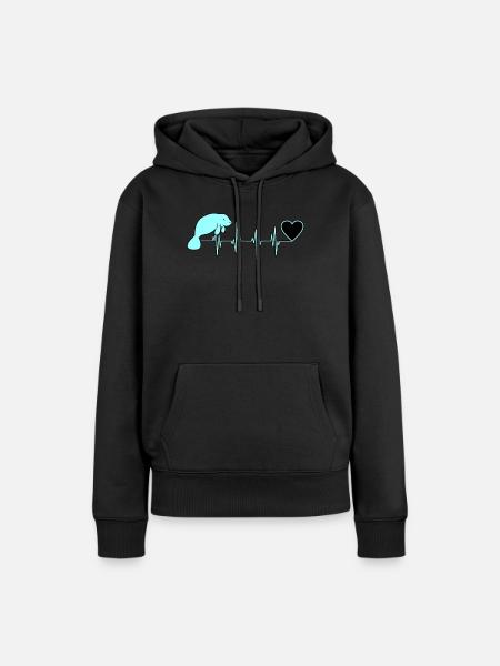 Seekuh - Frauen Premium Bio Hoodie - Schwarz
