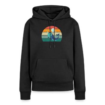 Whales Cetaceans Mammals Marine mammals Whales - Women’s Premium Organic Hoodie - black - Front - Julia (174cm)