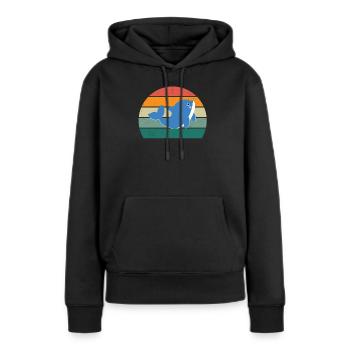 Whales Cetaceans Mammals Marine mammals Whales - Women’s Premium Organic Hoodie - black - Front - Julia (174cm)