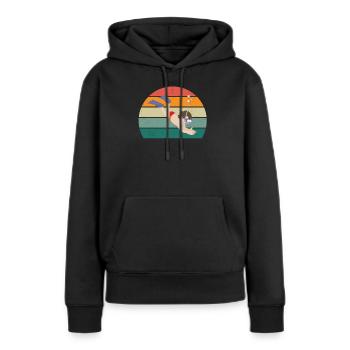 taucher taucherin abtauchen sauerstoff tauchen - Frauen Premium Bio Hoodie - Schwarz - Vorne - Julia (174cm)
