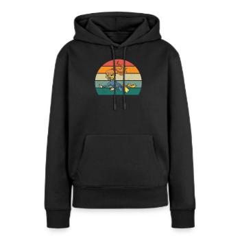 taucher taucherin abtauchen sauerstoff tauchen - Frauen Premium Bio Hoodie - Schwarz - Vorne - Julia (174cm)
