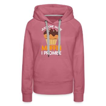Muffin - Frauen Premium Bio Hoodie - Malve - Vorne - Isabella (175cm)