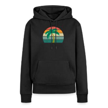 sand urlaub urlauber urlauberin ferien holiday - Frauen Premium Bio Hoodie - Schwarz - Vorne - Julia (174cm)