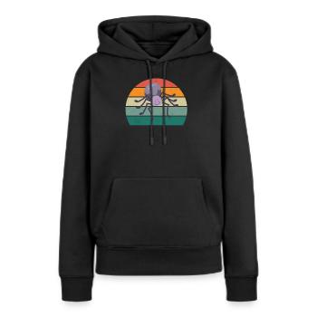 Spinnen Spinnennetz Netz arachnide Beine 8 Spinne - Frauen Premium Bio Hoodie - Schwarz - Vorne - Julia (174cm)