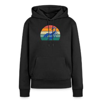 Skorpione Skorpionstachel Stachel Wüste Skorpion - Frauen Premium Bio Hoodie - Schwarz - Vorne - Julia (174cm)