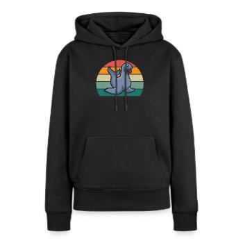 seals seal seals swimming eared seal seal - Women’s Premium Organic Hoodie - black - Front - Julia (174cm)