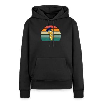 Polizist Polizistin Ordnung Ordnungshüter Polizei - Frauen Premium Bio Hoodie - Schwarz - Vorne - Julia (174cm)