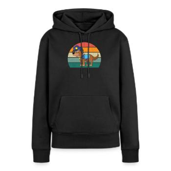 Polizist Polizistin Ordnung Ordnungshüter Polizei - Frauen Premium Bio Hoodie - Schwarz - Vorne - Julia (174cm)