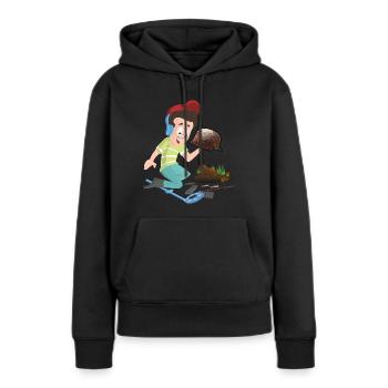 Militaria Sondler Chasse au trésor pour les reliques de la Seconde Guerre mondiale - Sweat à capuche Premium bio Femme - noir - Devant - Julia (174cm)