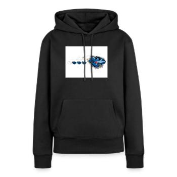 Sub Design - Sweat à capuche Premium bio Femme - noir - Devant - Julia (174cm)