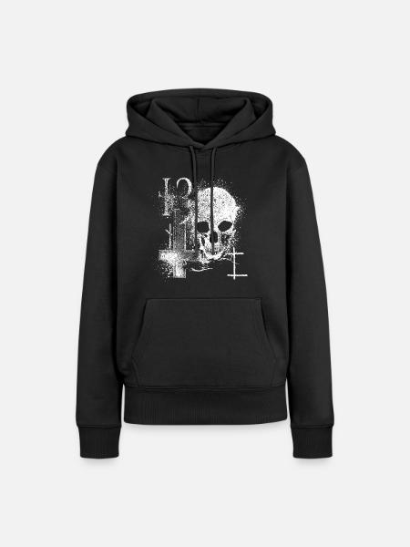 13 - Frauen Premium Bio Hoodie - Schwarz