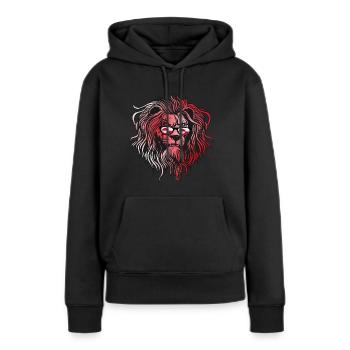 Groenland - Sweat à capuche Premium bio Femme - noir - Devant - Julia (174cm)