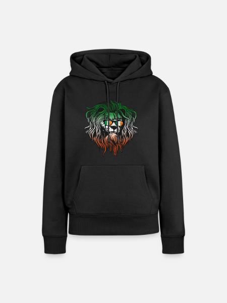 Irland - Frauen Premium Bio Hoodie - Schwarz