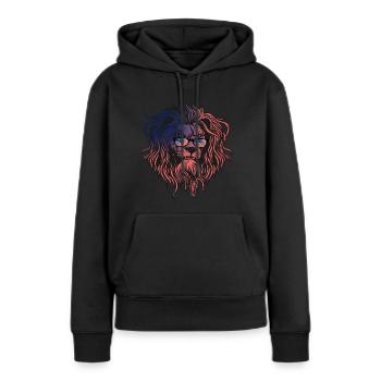 Amérique du Nord - Sweat à capuche Premium bio Femme - noir - Devant - Julia (174cm)