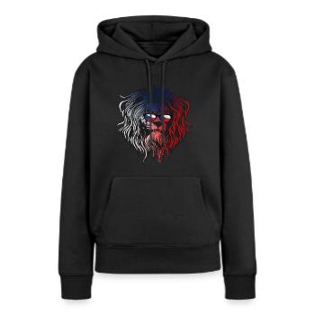 République tchèque - Sweat à capuche Premium bio Femme - noir - Devant - Julia (174cm)