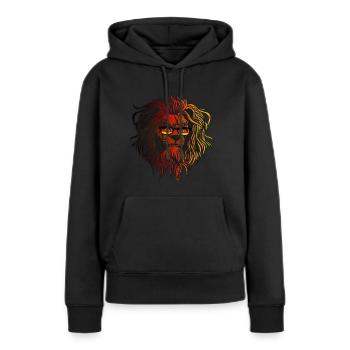 Allemagne de l'Est - Sweat à capuche Premium bio Femme - noir - Devant - Julia (174cm)