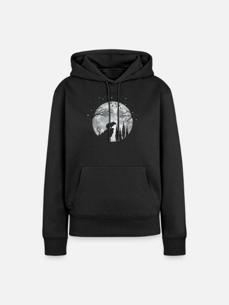 Capibara capibara knaagdier - Vrouwen Premium Bio hoodie - zwart