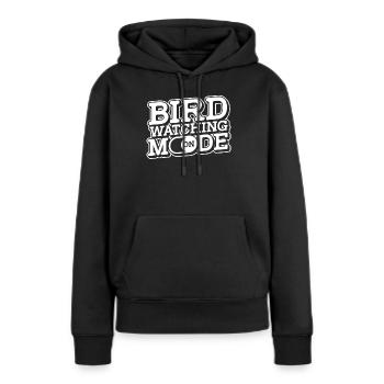 Ornithologues ornithologue ornithologues ornithologiques - Sweat à capuche Premium bio Femme - noir - Devant - Julia (174cm)
