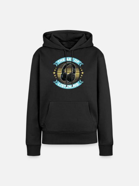 Tontechniker Sound Audio Engineer - Frauen Premium Bio Hoodie - Schwarz