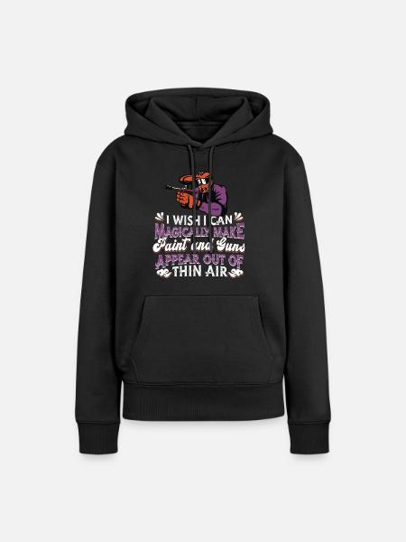 Paintball - Frauen Premium Bio Hoodie - Schwarz