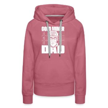 Goldbergbau Goldmine - Frauen Premium Bio Hoodie - Malve - Vorne - Isabella (175cm)