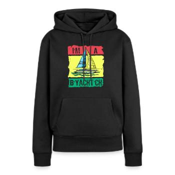 Seglen Segelboot Segler - Frauen Premium Bio Hoodie - Schwarz - Vorne - Julia (174cm)