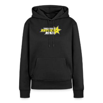 Physicien physicien - Sweat à capuche Premium bio Femme - noir - Devant - Julia (174cm)