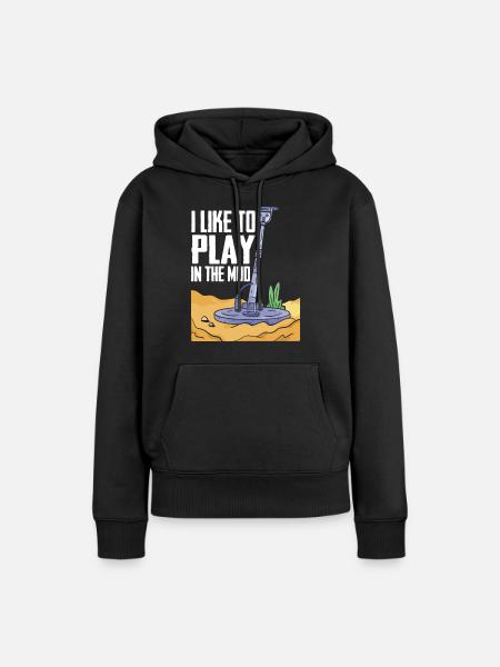 Schürfer - Frauen Premium Bio Hoodie - Schwarz