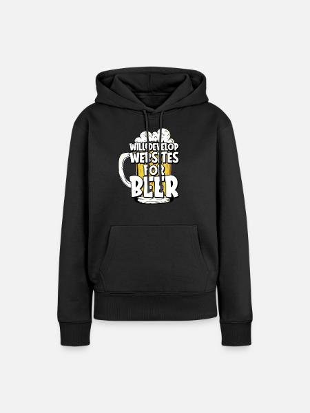 Web Entwickler Webdeveloper Web-Entwickler - Frauen Premium Bio Hoodie - Schwarz