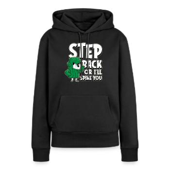 Kaktus Garten Kaktus - Frauen Premium Bio Hoodie - Schwarz - Vorne - Julia (174cm)