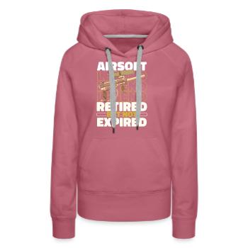 Airsoft à la retraite - Sweat à capuche Premium bio Femme - mauve - Devant - Isabella (175cm)