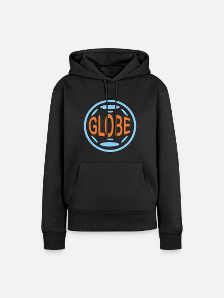 GLOBE - Frauen Premium Bio Hoodie - Schwarz