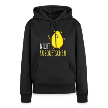 Rebellion einer Zitrone - Frauen Premium Bio Hoodie - Schwarz - Vorne - Julia (174cm)