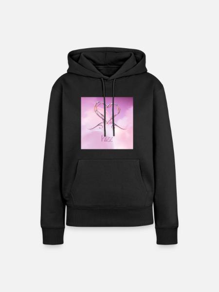 Rizz Y2k Pastel Purple - Frauen Premium Bio Hoodie - Schwarz