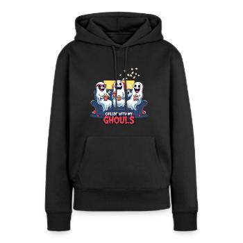 Chillin' With My Ghouls - Women’s Premium Organic Hoodie - black - Front - Julia (174cm)