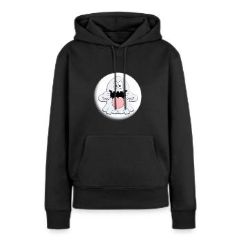 GESPENST - MONDSCHEIN - HALLOWEEN - KIND - KINDER - Frauen Premium Bio Hoodie - Schwarz - Vorne - Julia (174cm)