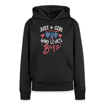 Chauves-souris, Chauve-souris - Sweat à capuche Premium bio Femme - noir - Devant - Julia (174cm)