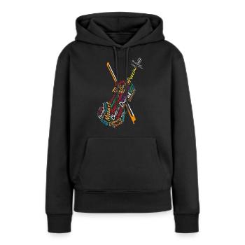 Klassische Komponisten, Komponisten, Musik - Frauen Premium Bio Hoodie - Schwarz - Vorne - Julia (174cm)