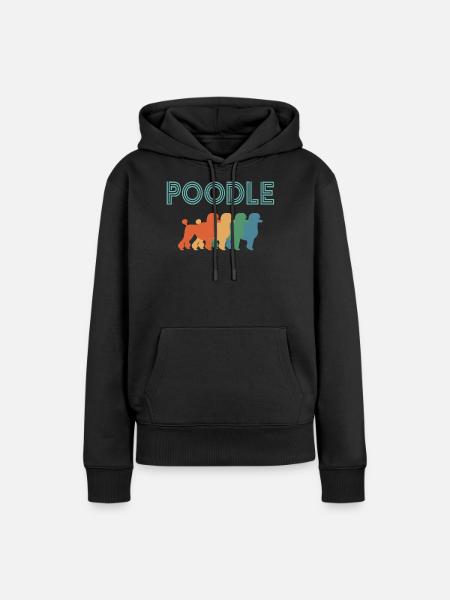 Pudel-Hundeliebhaber, Hunde - Frauen Premium Bio Hoodie - Schwarz
