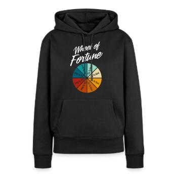 Roue de la Fortune, Aller au lit - Sweat à capuche Premium bio Femme - noir - Devant - Julia (174cm)