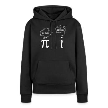 Rationales Mathematisches Nerd -Geschenk - Frauen Premium Bio Hoodie - Schwarz - Vorne - Julia (174cm)
