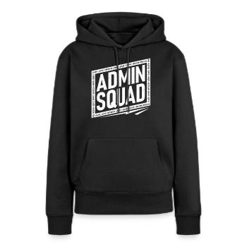 Directeur adjoint, École d’administration - Sweat à capuche Premium bio Femme - noir - Devant - Julia (174cm)