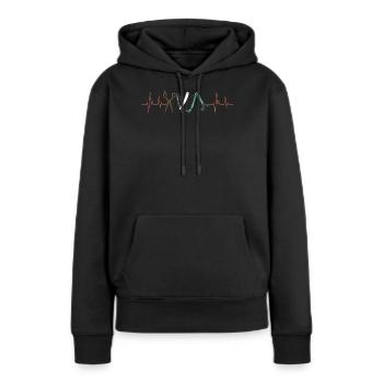 Friseur, Friseur, Barbershop - Frauen Premium Bio Hoodie - Schwarz - Vorne - Julia (174cm)