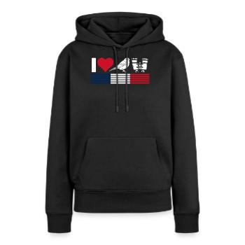 Vogelbeobachtung, Ornithologie - Frauen Premium Bio Hoodie - Schwarz - Vorne - Julia (174cm)
