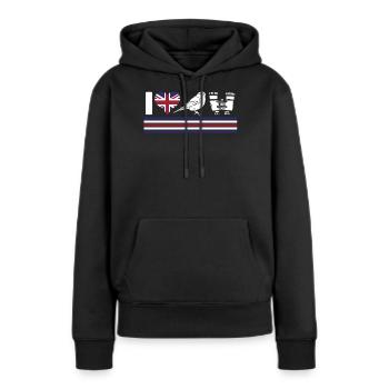 Vogelbeobachtung, Ornithologie - Frauen Premium Bio Hoodie - Schwarz - Vorne - Julia (174cm)